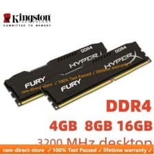 Image of  FURY DDR4 8GB 16GB 32GB 3200MHz PC4-25600 Desktop RAM Memory DIMM 288pins