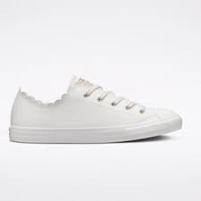 Image of Converse Chuck Taylor All Star Low 'Dainty Scalloped' Size 8.5UK White A02611C
