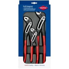 Image of Knipex 3 Pce Alligator Waterpump Pliers Grips 180mm 250mm 300mm Set 00 20 09 V03