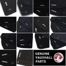 Image of Genuine OE Vauxhall Velour Black Tailored Front/Rear Floor Car Mats