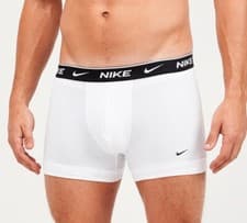 Image of MENS NIKE DRI FIT EVERYDAY COTTON STRETCH BOXER TRUNKS 3 PACK BLACK GREY WHITE