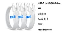 Image of USB-C to USB-C Fast Charger Cable Type C to Type C Charging Cord Rapid 1M