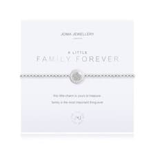 Image of Joma Silver Plated Beaded Bracelet A Little FAMILY F0REVER + Gift Bag 3205