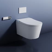Image of Smart Intelligent Toilet with remote control, smart toilet bidet, heated seat