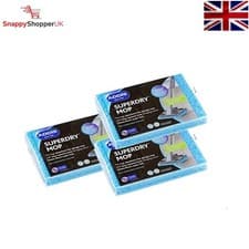 Image of Addis Superdry Sponge Mop Replacement Refill Heads, Pack of 3, Blue