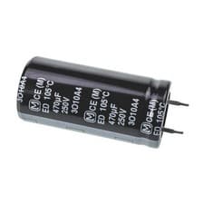Image of 1 x Panasonic Aluminium Electrolytic Capacitor EETED2E471BA, 470uF 250V dc