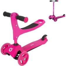 Image of Evo 3 in 1 Cruiser Toddler Ride On & Scooter - Pink