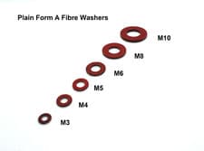 Image of Fibre Washers Form A Plain / Flat M3 M4 M5 M6 M8 M10 M12 Excellent alternative