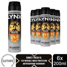 Image of Lynx XL Anti-Perspirant 72-Hour Sweat Protection Deodorant 200ml, 6 Pack