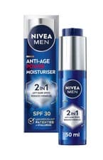 Image of NIVEA MEN Anti-Age 2 IN 1 Power Moisturiser SPF 30 Reduces Wrinkles 50ml New