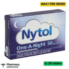 Image of Nytol Tablets One-A-Night 50mg - Sleep Aid - 20 Tablets