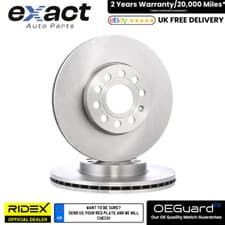 Image of Brake Discs Pair (Set of 2) for Audi, Seat, Skoda, VW, Cupra - OE Quality Parts