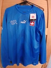 Image of SWITZERLAND GOALKEEPERS SHIRT 2022/23, L/S,MEDIUM, OFFICIAL PUMA, BNWT
