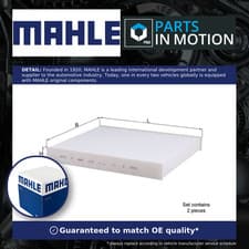 Image of Pollen / Cabin Filter fits BMW 520D 2.0D 10 to 17 Mahle 64119163328 64119272641