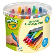 Image of My First Crayola Easy-Grip Jumbo Crayons (Pack of 24) Creative Activity