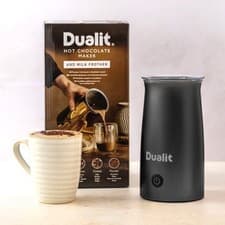 Image of Dualit Cocoatiser Black Hot Chocolate Maker & Milk Frother Unopened & New 340ml