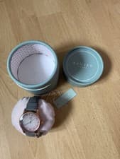 Image of RADLEY Rose Gold with Grey Strap Dog Charm Watch RY2916A