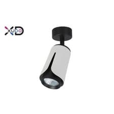 Image of XUDO 1 White Black Round Surface Mounted Ceiling Light Downlight Spot GU10