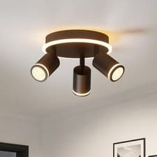 Image of LVWIT Kitchen Lights Ceiling,Black Ceiling Light Fitting,3 Way Spot Light Ceili