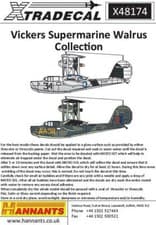 Image of Xtradecal 48174 1:48 Supermarine Walrus Mk.I Collection