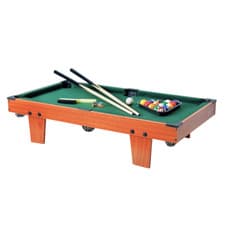 Image of Gamesson LTH 3ft Tabletop Pool Table W/ Cues, Ball Set, Brush & Chalk