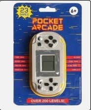 Image of Pocket Arcade RETRO Handheld Game Console with 23 Games And Over 200 Levels RARE