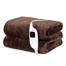 Image of LIVIVO Ultra Soft Heated Throw Blanket with 9 Heat Settings Washable