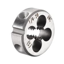 Image of 1/4-20 UNC Round Dies Machine Thread Threading Dies 0.8" OD Tool Steel
