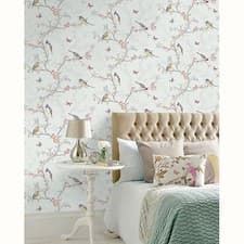 Image of Holden Decor Phoebe Birds Wallpaper 4 Colours