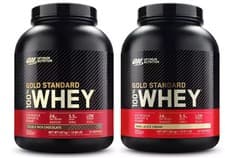 Image of Optimum Nutrition Gold Standard 100% Whey Chocolate or Vanilla Protein Powder UK