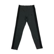 Image of Adidas Grey Tight Fit 3-Stripes Leggings (Size UK 11-12 Years) - BNWT