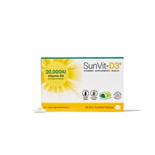 Image of Vitamin D3 20,000IU Tablets High Strength Weekly Supplement For Adults 28 Halal