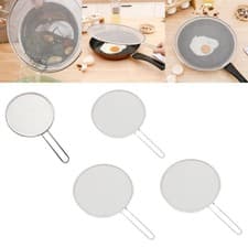 Image of Stainless Steel Fine Mesh Splatter Screen for Kitchen, Cooking