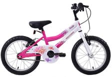 Image of Kids Girls Bike Sparkle 16" Wheel Mountain Bike Single Speed White Pink Age 5+