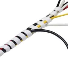 Image of D-Line Cable Tidy White Spiral Wrap 2.5m ctw2.5w