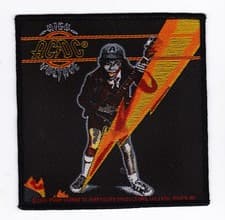 Image of AC/DC High Voltage Standing Strike Sew On Patch New Vintage Official Merch