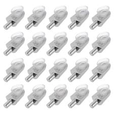 Image of 20Pcs Shelf Support Pegs 9mm/0.35" Thickness Glass Holder for Bedroom