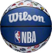 Image of Wilson NBA All Team Logo Basketball / White / RRP £45