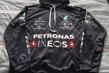 Image of F1 Mercedes AMG Petronas Team Hoodie in Black NEW