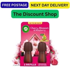 Image of Air Wick Cherry Blossom & Raspberry Essential Mist Twin Refill 20ml, Lasting for