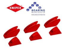 Image of KNIPEX Protective Jaws 86 09 300 V01 Pack of 3 for 300mm Plier Wrenches
