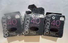 Image of Superdrug Tights opaque 40-denier black (M/L) X3