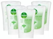 Image of Dettol No Touch Hand Wash System Refill Aloe Vera 5 x 250 ml