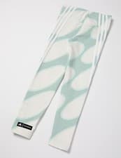Image of Adidas Marimekko Leggings Women's XS Green White Patterned Athletic