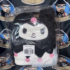 Image of Loungefly Sanrio Kuromi Plush Sherpa Mini Backpack Character Cosplay Hot Topic 