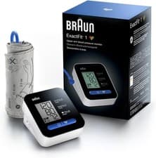 Image of Braun ExactFit 1 Upper Arm Large Cuff Blood Pressure Monitor Machine New