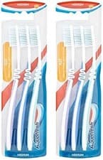 Image of Aquafresh Flex Toothbrush, Medium, Pack of 6