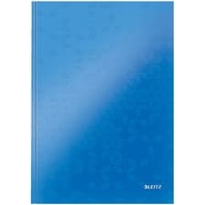Image of Leitz Notebook WOW A4 Ruled with Hardcover 90g/80 Sheets blue