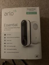 Image of Arlo Essential Wire-Free Smart Video Doorbell Camera, Wireless, New Sealed