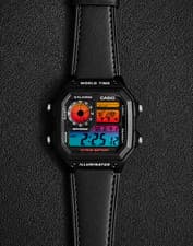 Image of Casio AE-1200WH Royale Mod Custom Leather Strap Multicolour Filter